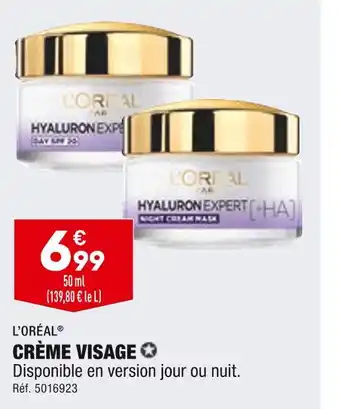 ALDI L’oréal crème visage offre
