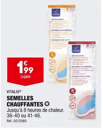 ALDI Vitalis semelles chauffantes offre