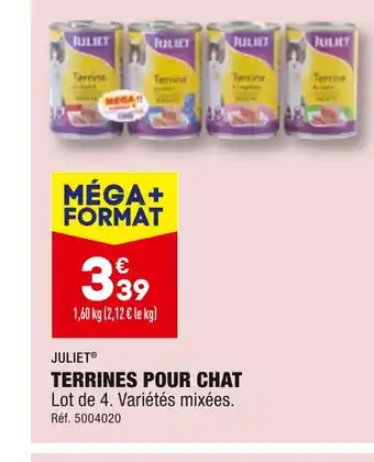 ALDI Juliet terrines pour chat offre