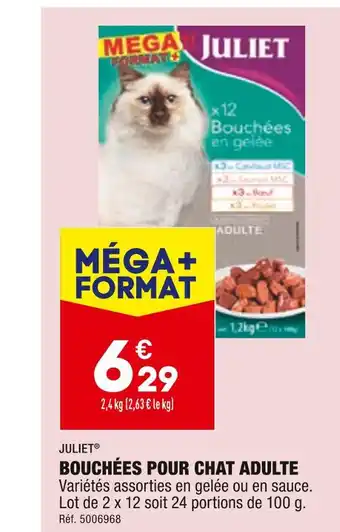 ALDI Juliet bouchées pour chat adulte offre