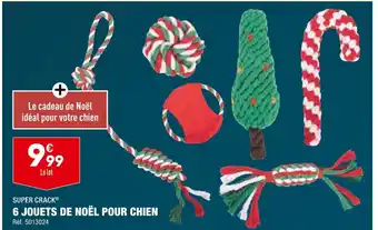 ALDI Super crack 6 jouets de noël pour chien offre