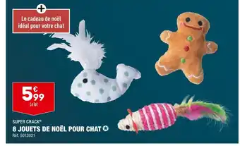 ALDI Super crack 8 jouets de noël pour chat offre