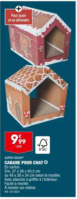 ALDI Super crack cabane pour chat offre