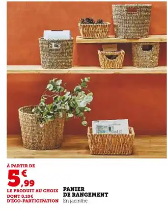 Super U Panier de rangement offre