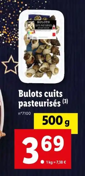 Bulots cuits pasteurisés