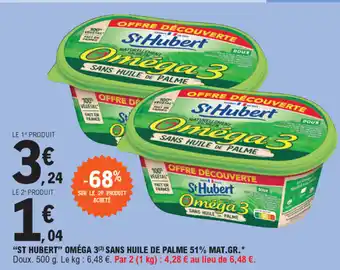 E.Leclerc St Hubert Oméga 3 offre