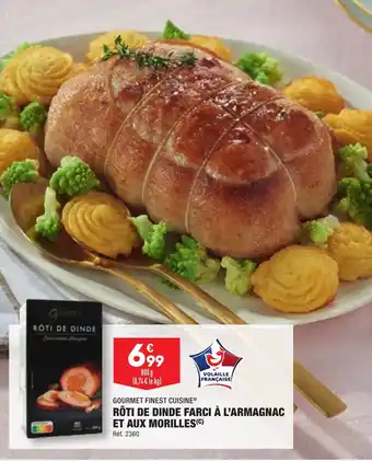 ALDI RÔTI DE DINDE FARCI À L'ARMAGNAC ET AUX MORILLES(C) offre