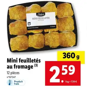 Lidl Mini feuilletés au fromage offre