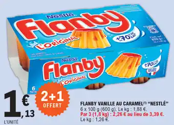 E.Leclerc Flanby Vanille au Caramel offre