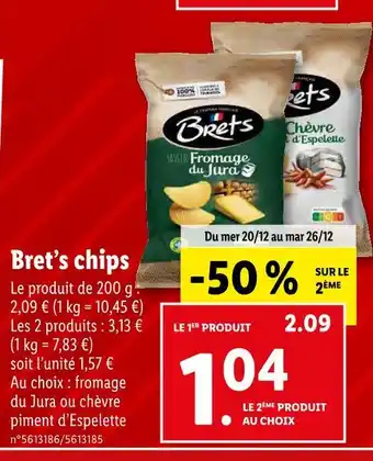 Lidl Bret’s chips offre