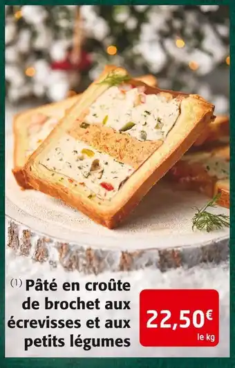 Colruyt Pâté en croûte de brochet aux écrevisses et aux petits légumes offre