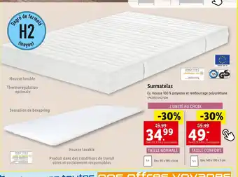 Lidl Surmatelas offre