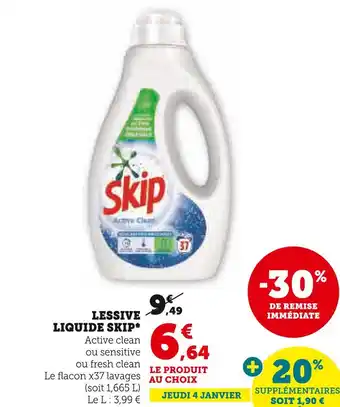U Express Skip lessive liquide offre