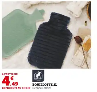 U Express Elephant bouillotte 2l offre