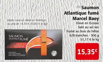 Colruyt Marcel baey saumon atlantique fumé offre