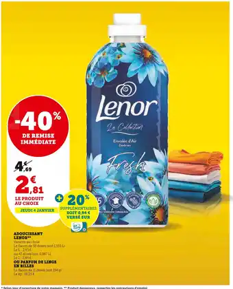 Lenor adoucissant