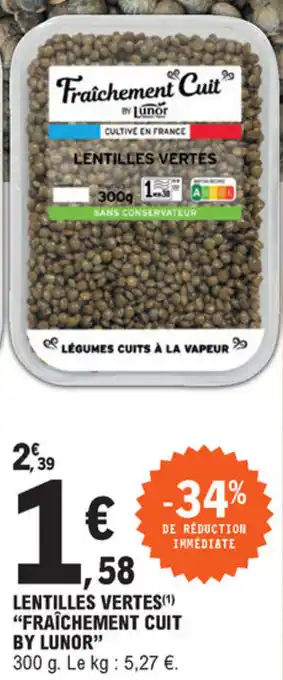 E.Leclerc Lentilles vertes offre