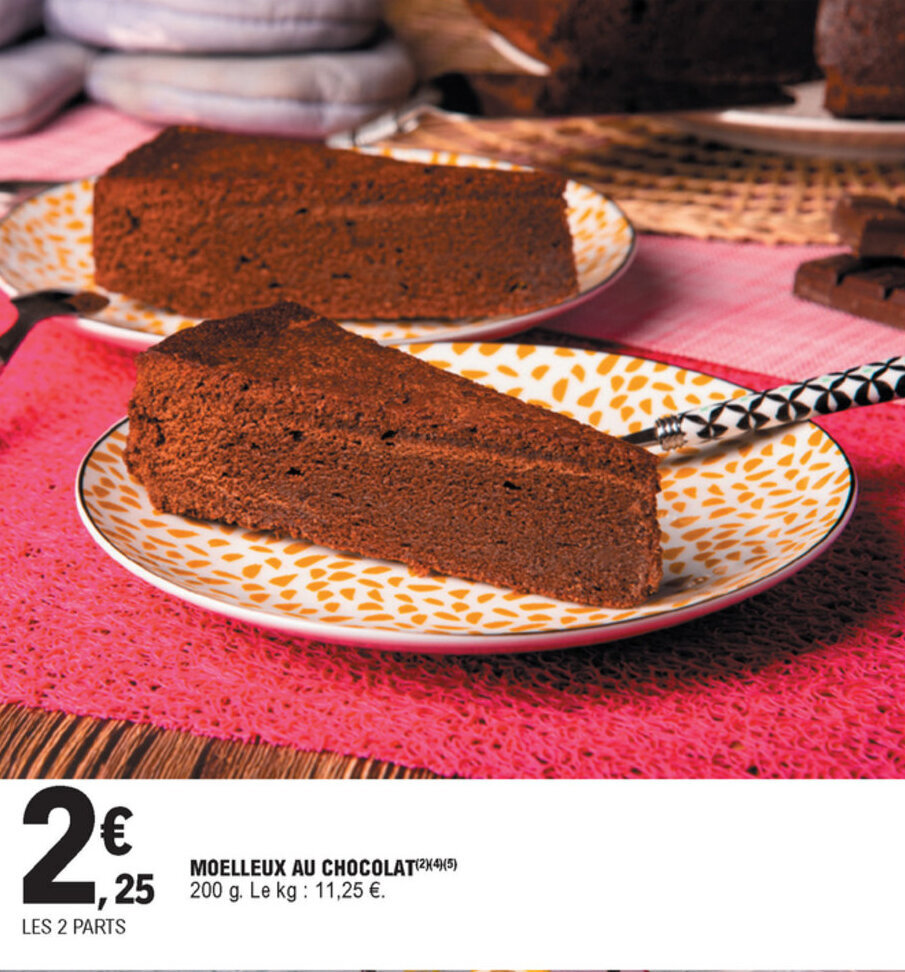 Promo Moelleux Au Chocolat Chez E Leclerc