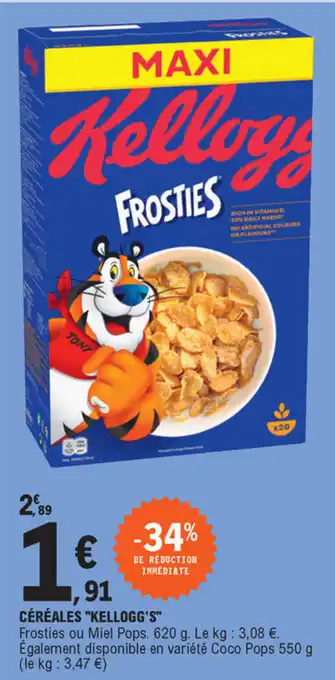 E.Leclerc Céréales Kellogg's offre