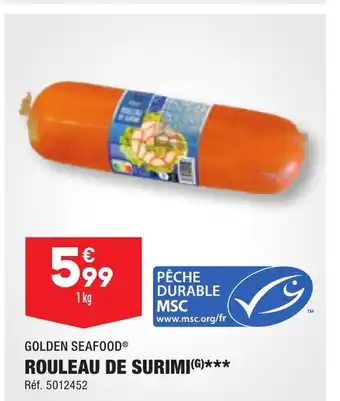 ALDI ROULEAU DE SURIMI offre