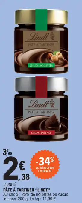 E.Leclerc Pâte À Tartiner Lindt offre