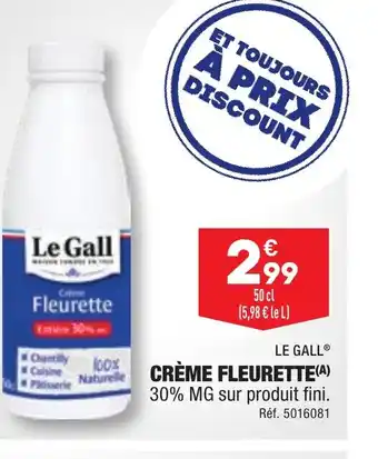 ALDI CRÈME FLEURETTE offre