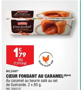 ALDI CŒUR FONDANT AU CARAMEL offre
