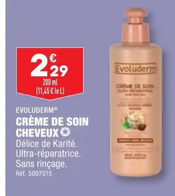 ALDI CRÈME DE SOIN CHEVEUX offre