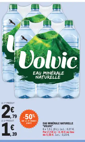 E.Leclerc Eau Minérale Naturelle Volvic offre