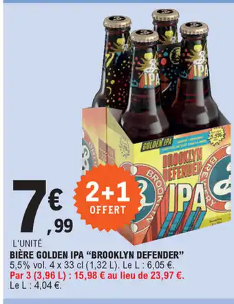 Bière Golden Ipa Brooklyn Defender