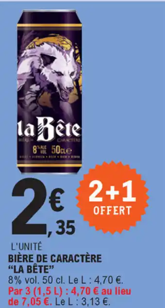 E.Leclerc Bière De Caractère La Bête offre