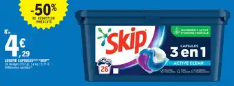 E.Leclerc Lessive Capsules Skip offre