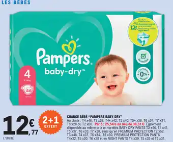 Change Bébé Pampers Baby-Dry