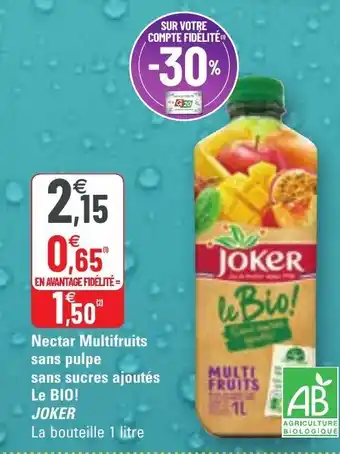 Nectar Multifruits Sans Pulpe Sans Sucres Ajoutés