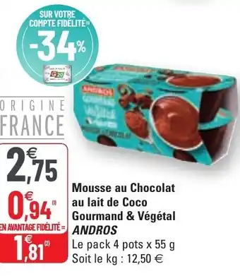 Mousse Au Chocolat Au Lait De Coco
