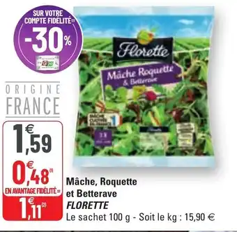 G20 Mâche, Roquette Et Betterave offre