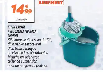 Netto KIT DE LAVAGE AVEC BALAI A FRANGES offre