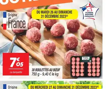 Netto 30 BOULETTES AU BOEUF offre