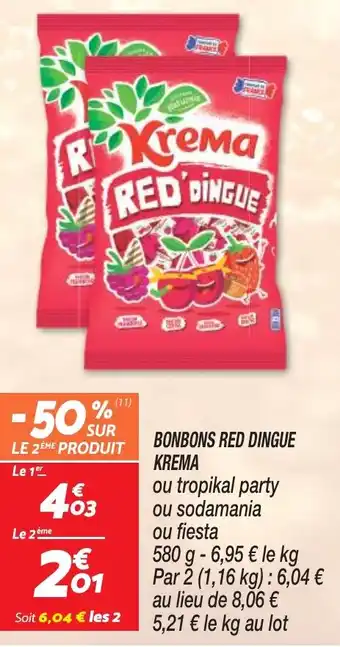 Netto BONBONS RED DINGUE KREMA offre