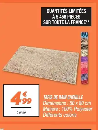 Netto TAPIS DE BAIN CHENILLE offre