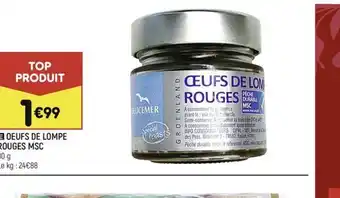 Leader Price E OEUFS DE LOMPE ROUGES MSC offre
