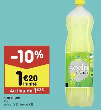 Leader Price SODA CITRON offre