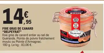 E.Leclerc Express FOIE GRAS DE CANARD DELPEYRAT offre