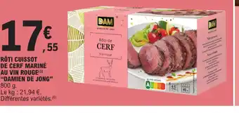 RÔTI CUISSOT DE CERF MARINÉ AU VIN ROUGE
