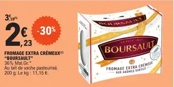 E.Leclerc Express FROMAGE EXTRA CRÉMEUX BOURSAULT offre