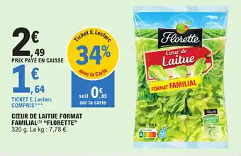 CŒUR DE LAITUE FORMAT FAMILIAL FLORETTE