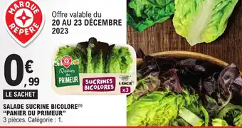E.Leclerc Express SALADE SUCRINE BICOLORE PANIER DU PRIMEUR offre
