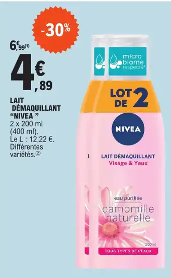 LAIT DĂMAQUILLANT "NIVEA