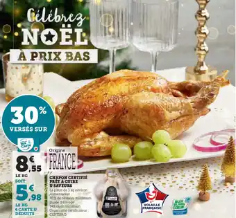 CHAPON CERTIFIĂ PRĂT Ă CUIRE U SAVEURS