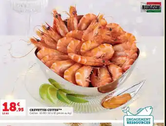 Hyper U CREVETTES CUITES offre